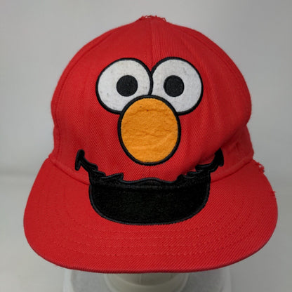 Sesame Street Elmo Fitted Hat Red 7 1/2 Embroidered Vent Holes
