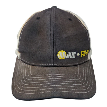 MAY-RHI Hyundai Construction Equipment Mesh Back Trucker Hat Blue One Size