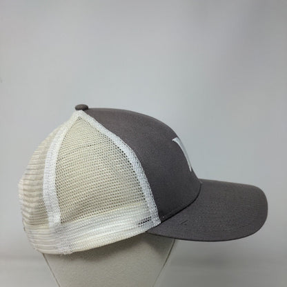 Hurley Snapback Trucker Hat Gray One Size Mesh Back Colorblock
