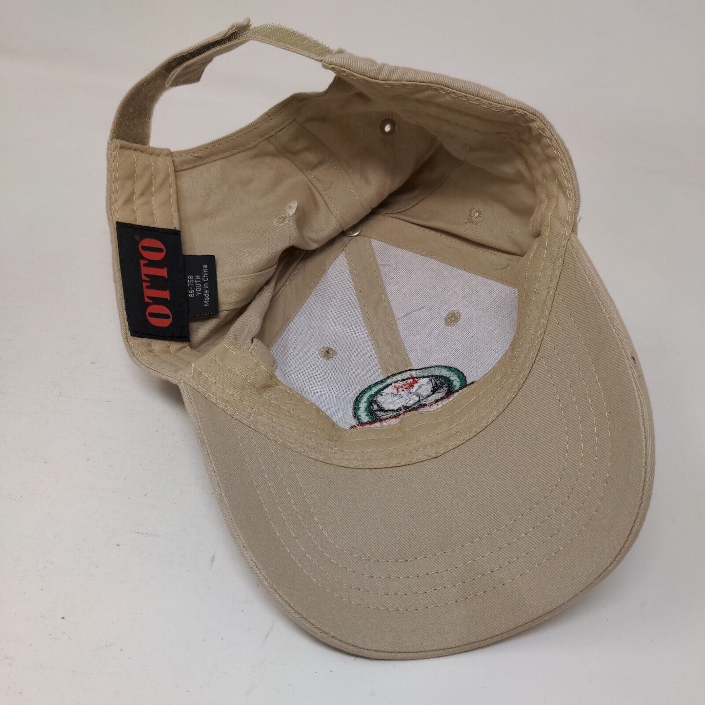 Modern Trailer Sales Boys Strapback Hat Cap Tan Otto Adjustable Embroidered Logo