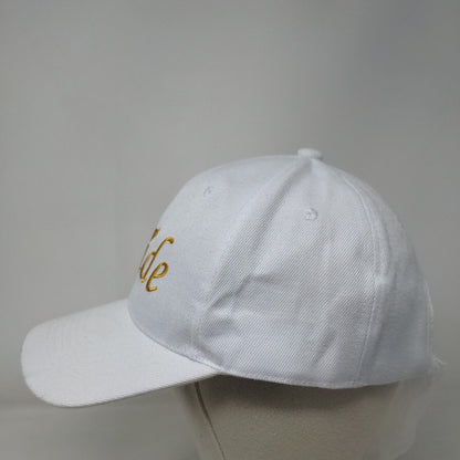 Bride Lace Veil Hat White One Size Embroidered Solid 6 Panel Vent Holes