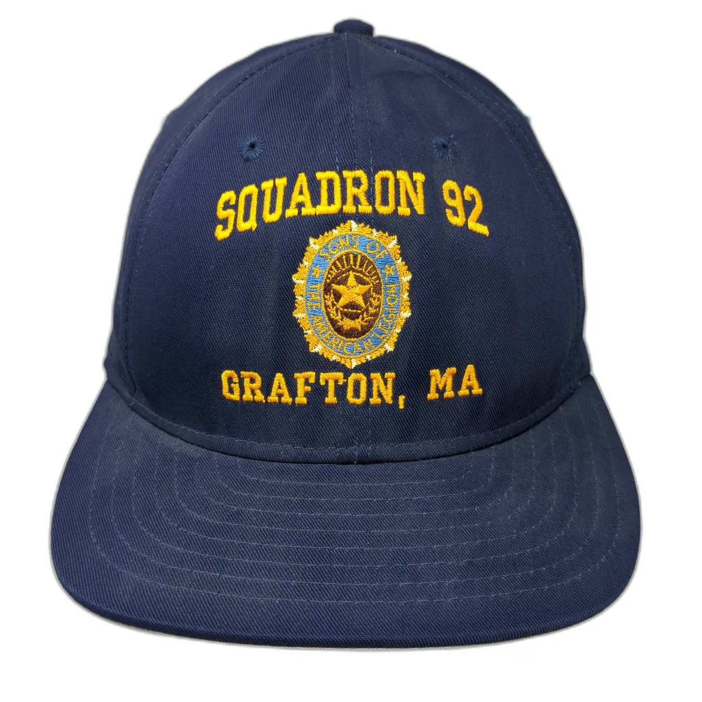 American Made Cap Snapback Blue One Size Squadron 92 Grafton MA Legion Hat