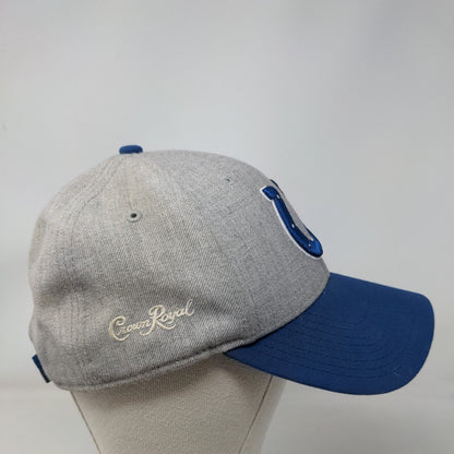 New Era Strapback Hat NFL Indianapolis Colts Embroidered Crown Royal Blue Gray