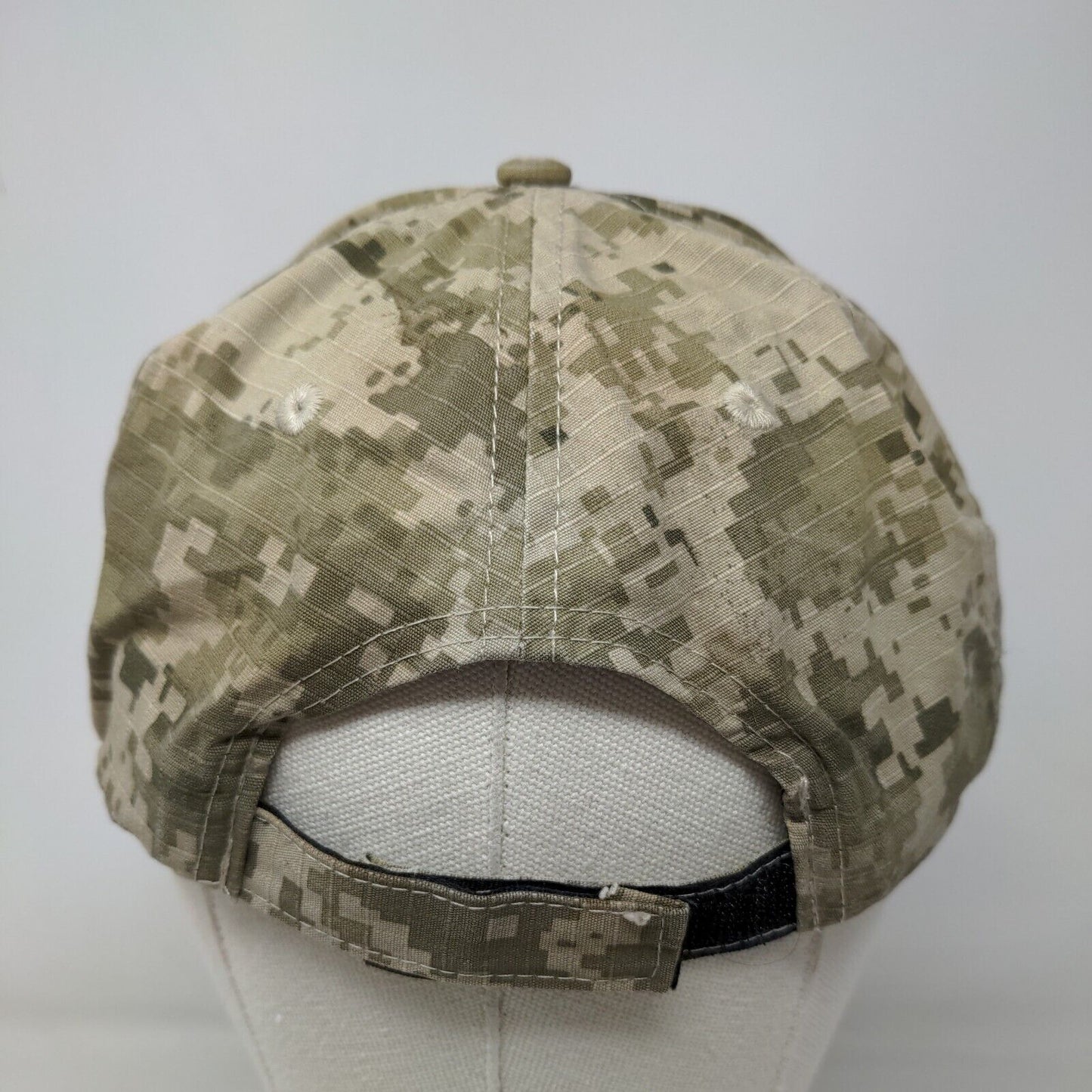 Pacific Headwear Men's Strapback Digital Camo Hat Embroidered Flagler Baseball