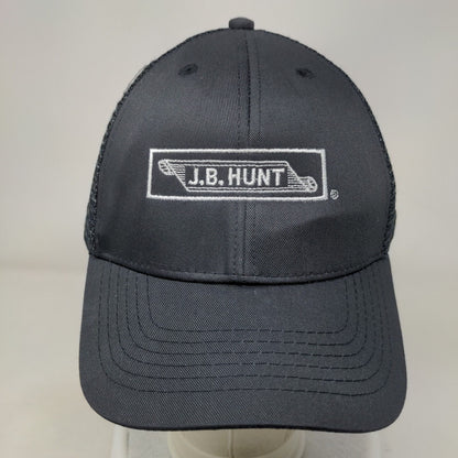 J.B. Hunt Strapback Trucker Hat Gray One Size Adjustable Mesh Back Cintas