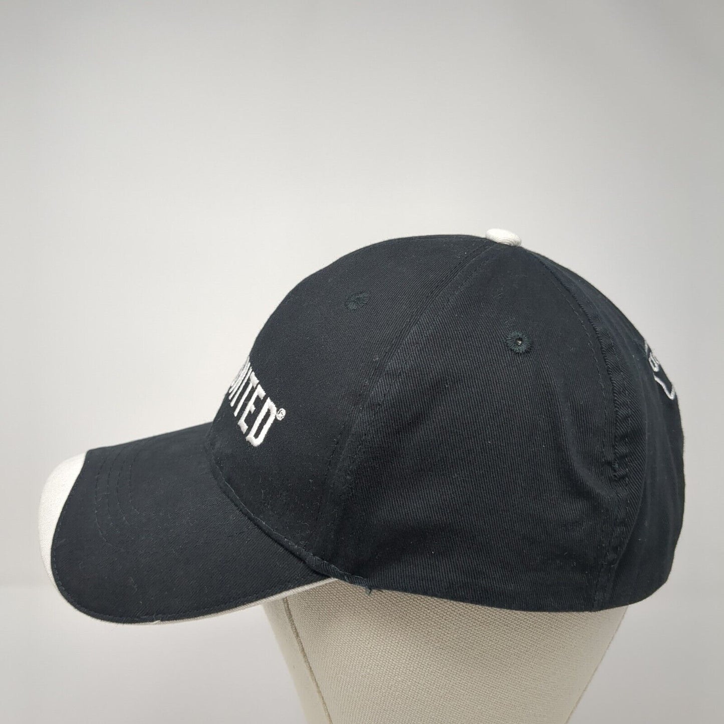 Live United Strapback Baseball Cap Black OS Adjustable Embroidered Hit Wear