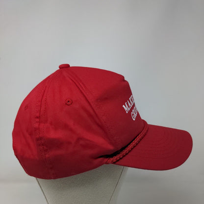 Make OCG & CC Great Again Snapback Rope Hat Red OSFM Embroidered
