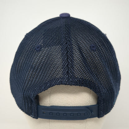 Happy Camper Trucker Hat Blue One Size Adjustable Mesh Back Outdoor Research