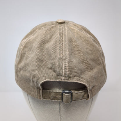 David And Young Slideback Hat Brown One Size Adjustable Blank Distressed