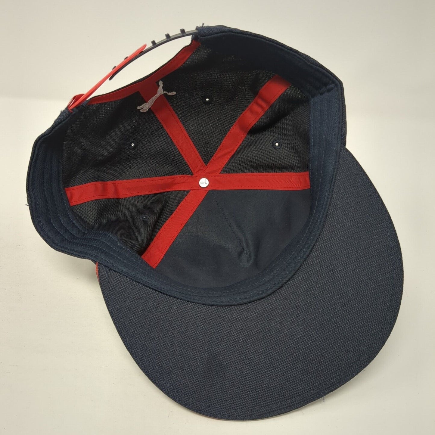 Red Bull Racing Unifin Snapback Hat Blue One Size Adjustable Embroidered Patch
