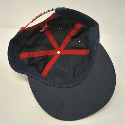Red Bull Racing Unifin Snapback Hat Blue One Size Adjustable Embroidered Patch