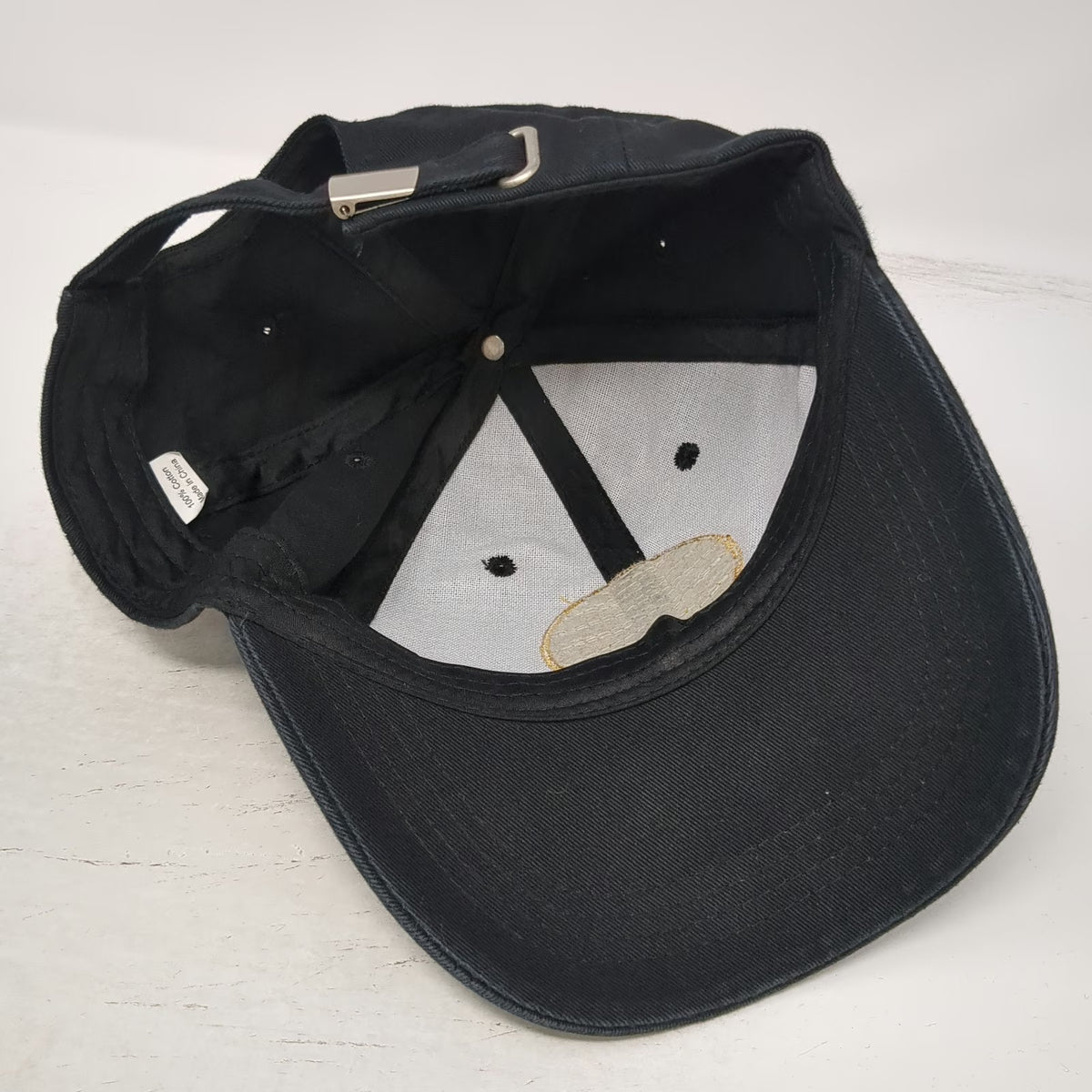 Primo Taglio Deli Logo Hat Black Baseball Cap One Size Slideback Cotton