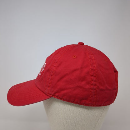 RAMS Jamesville DeWitt Slideback Hat Red One Size Adjustable Embroidered Cotton