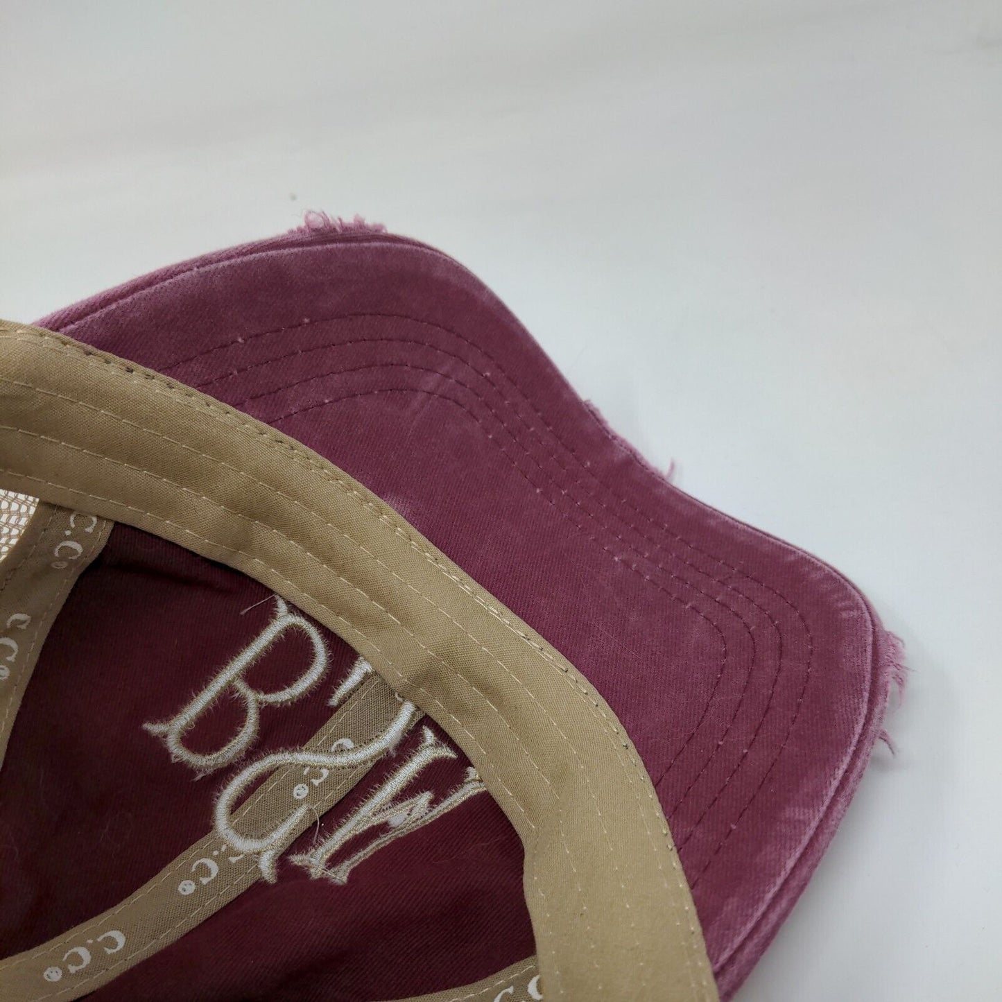 BSM Strapback Trucker Hat Ponytail Multi One Size Mesh Back C.C Exclusives