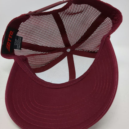 OTTO Red Trucker Hat One Size Cork Front Truck Stop San Pedro Belize Snapback