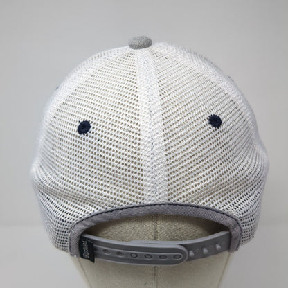 Las Vegas Snapback Trucker Hat Gray OS Adjustable Embroidered Mesh Back Burnies