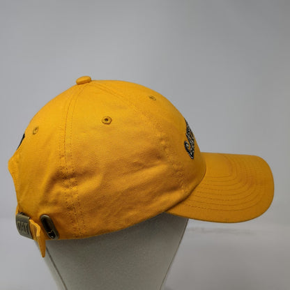 Caterpillar Yellow Baseball Cap One Size Embroidered Logo Cotton Slideback Hat