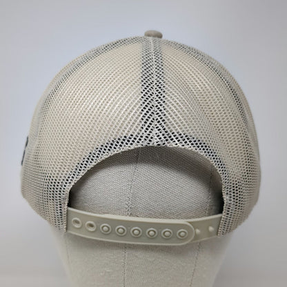 K-Products Trucker Hat Beige One Size Mesh Back Snapback Camo Flag Graybar