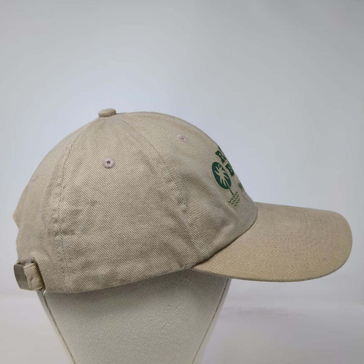 Head-A-Toe Baseball Cap Beige One Size Riptide Beach Club Myrtle Beach S.C. Hat
