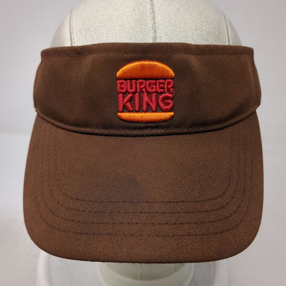 Burger King Visor Brown One Size Crew Snapback Logo Fast Food Restaurant Hat