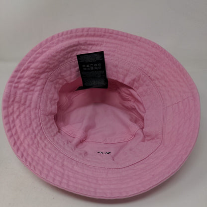 Hurley Bucket Hat Pink One Size Embroidered Vent Holes Outdoor