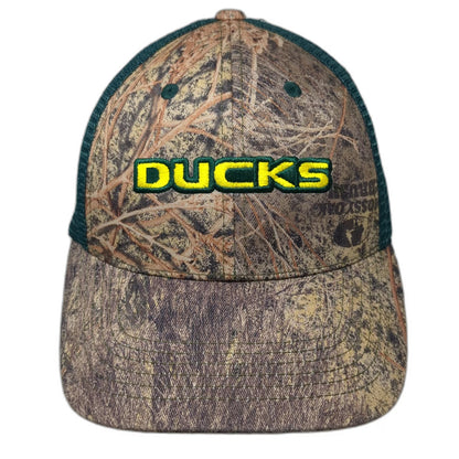 Oregon Ducks NCAA Captivating Headwear Trucker Hat Green Brown One Size Snapback