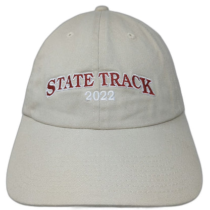 Fahrenheit Baseball Cap Beige One Size State Track 2022 IHSAA Embroidered Hat