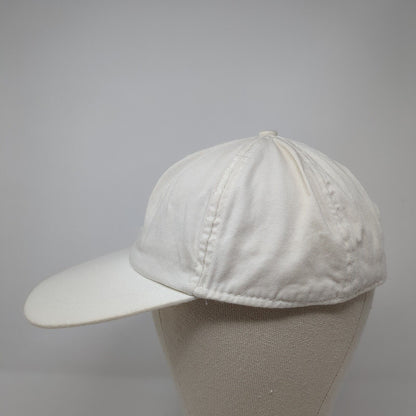 Tommy Hilfiger Slideback Hat White OS Adjustable Embroidered 6 Panel Cotton
