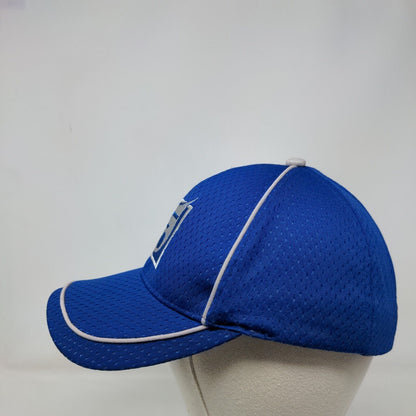 F Logo Strapback Hat Blue One Size Adjustable Embroidered Incentives by Design