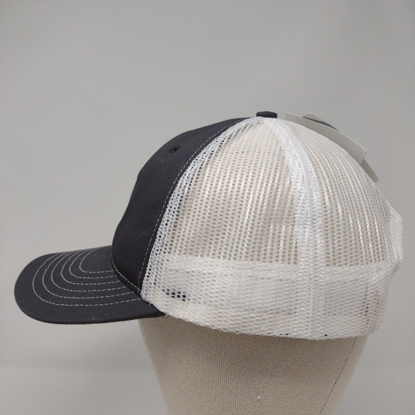 Classic Caps Snapback Mesh Back Trucker Hat Gray OSFA Embroidered W/Tags
