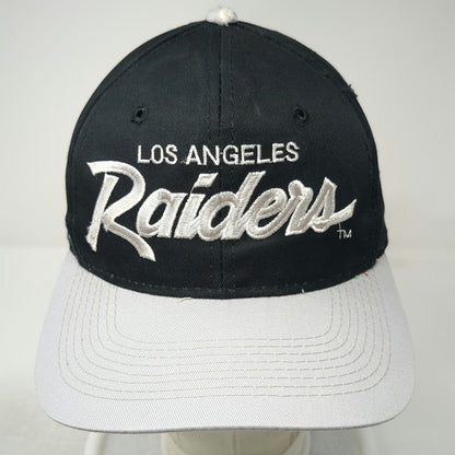 Sports Specialties Los Angeles Raiders NFL Snapback Hat Black OS Green Underbrim