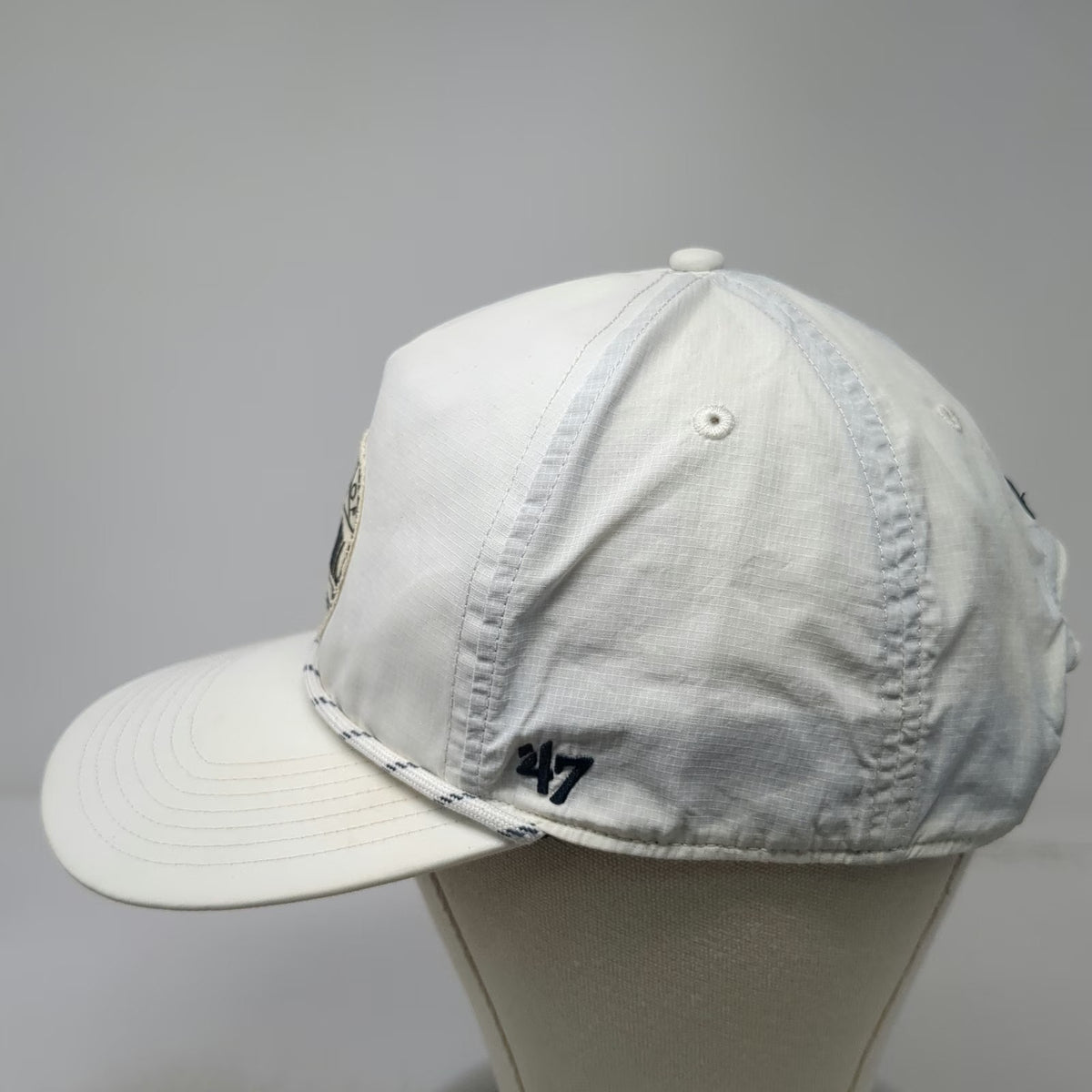 '47 North Carolina Tar Heels NCAA 5 Panel White One Size Snapback Rope Hat