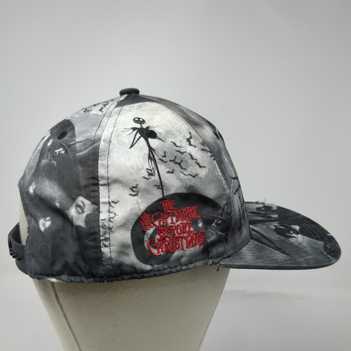 Disney 5 Panel Gray One Size Jack Skellington Nightmare Before Christmas Hat