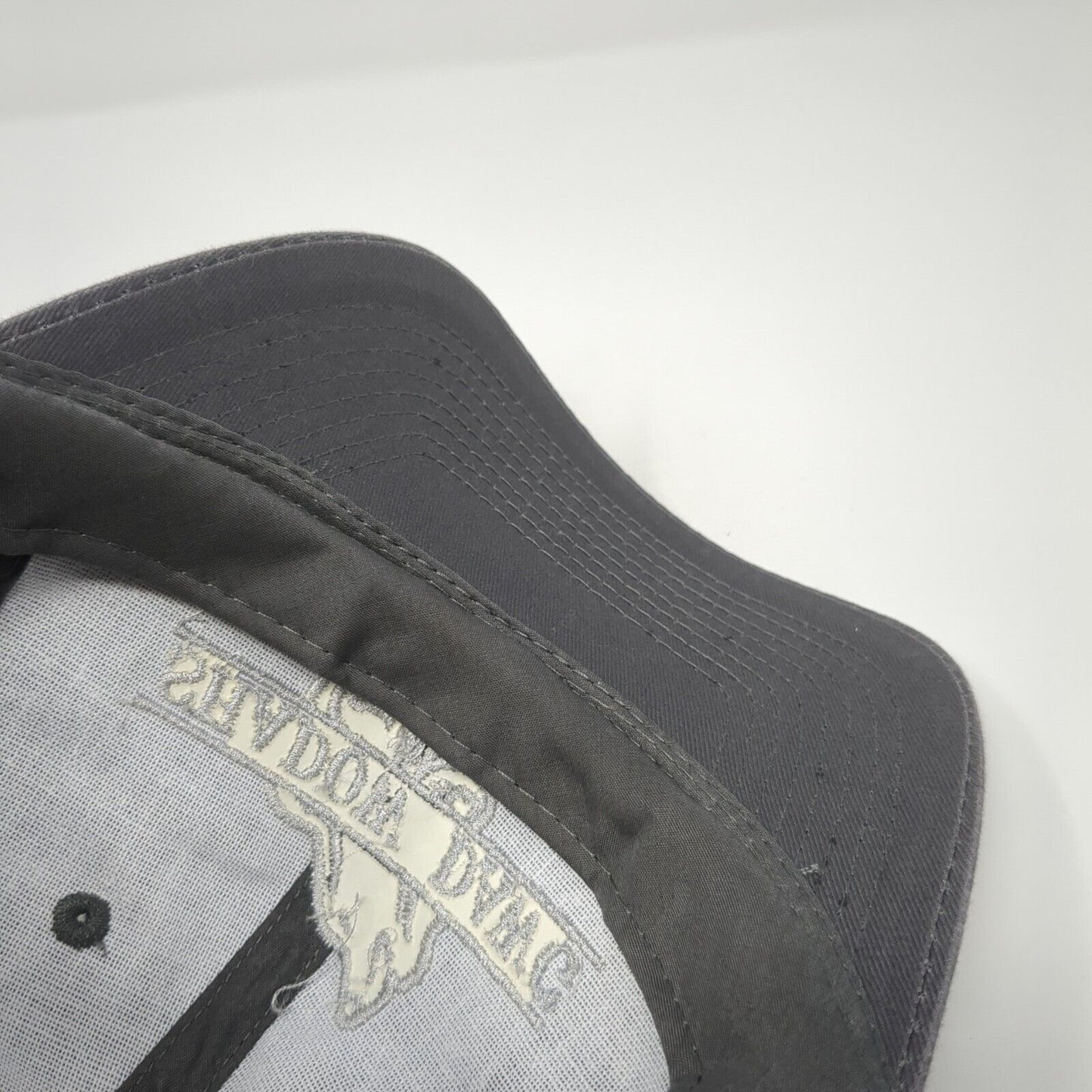Shadow Dawg Strapback Hat Gray One Size Adjustable Embroidered Port & Company
