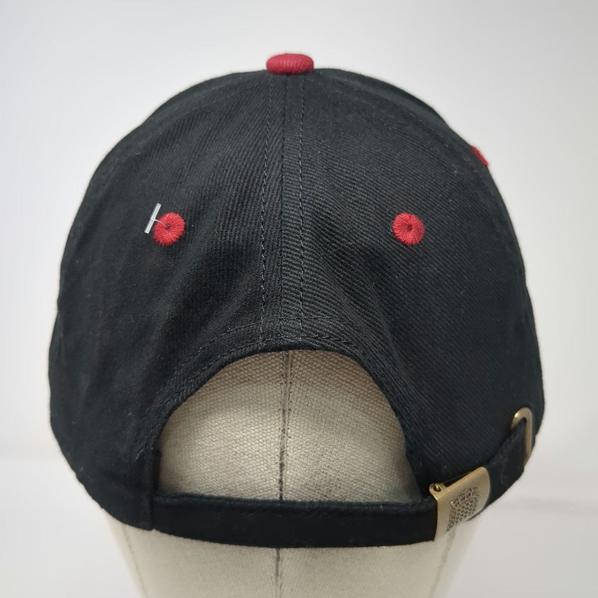 House of Lords Baseball Cap Black One Size Embroidered Logo Slideback Strap Hat