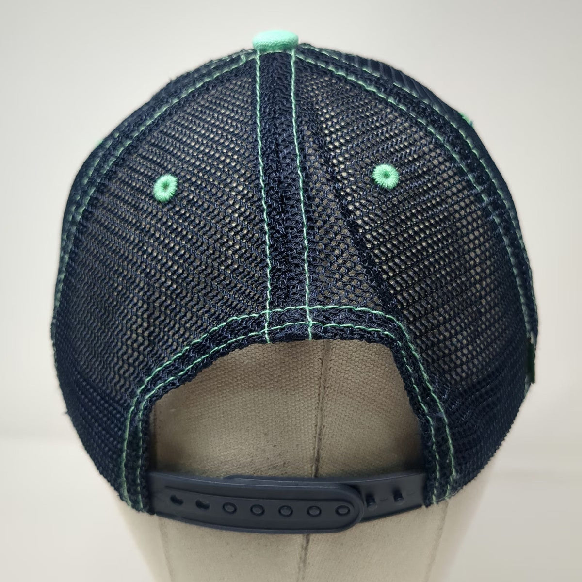 Legacy Trucker Hat Blue One Size Crab Embroidery Mesh Back Snapback Curved Brim