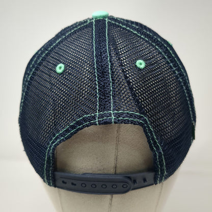 Legacy Trucker Hat Blue One Size Crab Embroidery Mesh Back Snapback Curved Brim