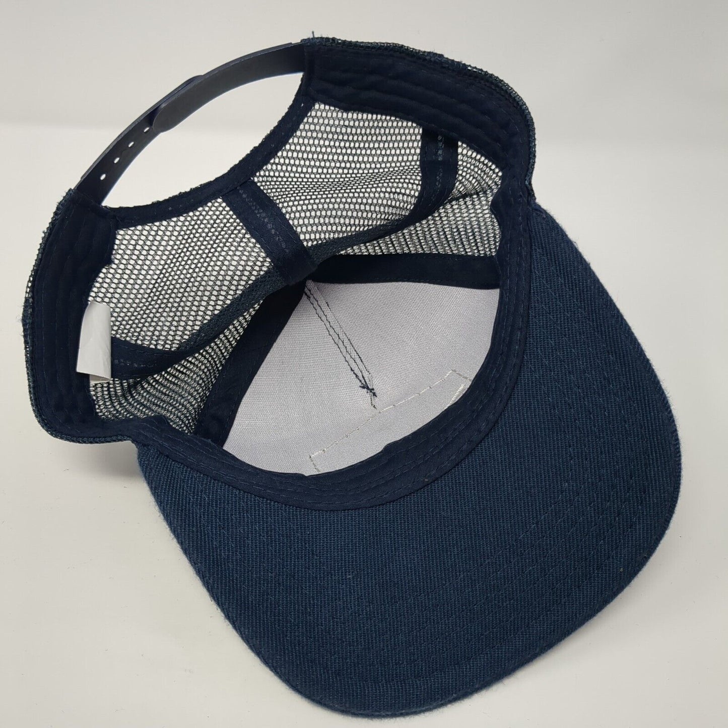 Cowboy Up Snapback Trucker Hat Blue OS Adjustable Embroidered Mesh Back Crown