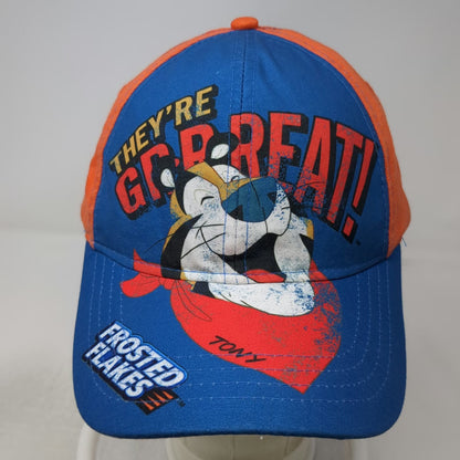 H3 Headwear Baseball Cap Blue OS Frosted Flakes Tony Tiger Strapback Hat Retro