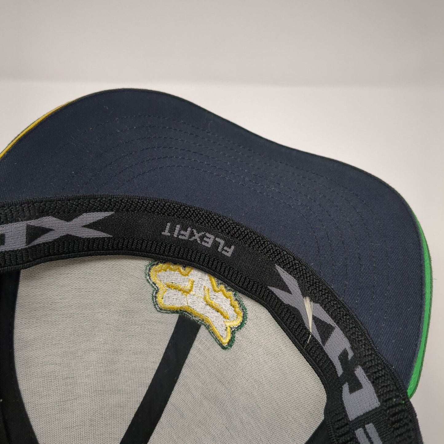 Fox Fitted Hat Multi L/XL Embroidered Flexfit Colorblock 6 Panel