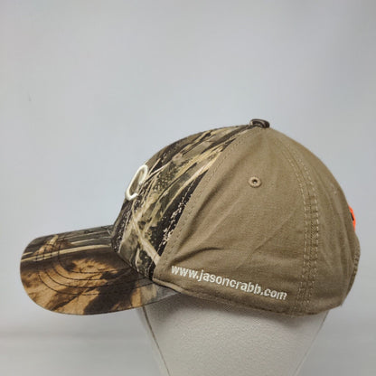 JC Strapback Hat Camo One Size Embroidered Adjustable Dri-Duck