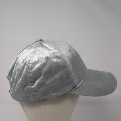 Michael Stars Slideback Baseball Cap Gray One Size Adjustable Metallic Blank