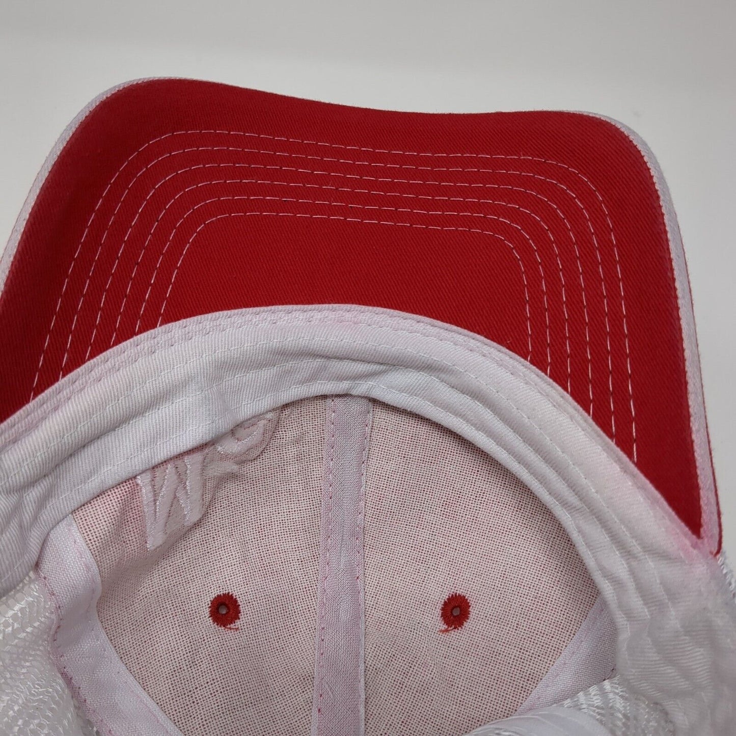 MG Boise ID Strapback Trucker Hat Red OS Adjustable Mesh Back Buck's Athletic