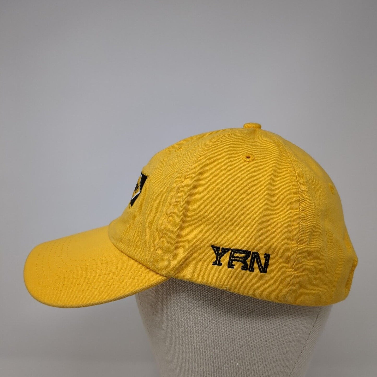Slippery Slideback Hat Yellow One Size Adjustable Embroidered 6 Panel Cotton YRN