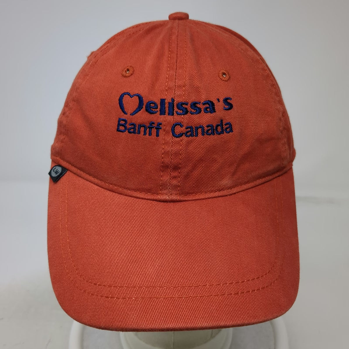 Levelwear Baseball Cap Orange Blue One Size Melissa's Road Race Banff Canada Hat