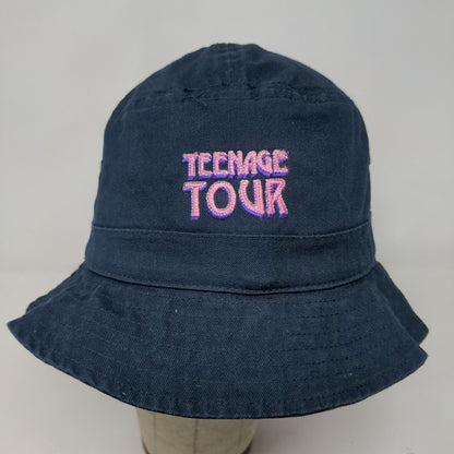 Nautica Men's Bucket Hat Blue Embroidered Spell Out Logo Teenage Tour