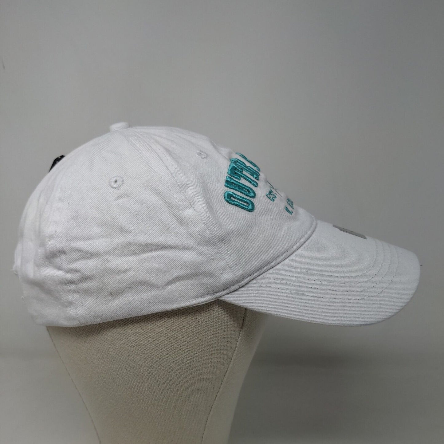 Beach Mart Men's Strapback Hat White SZ Small Embroidered Outer Banks N Carolina