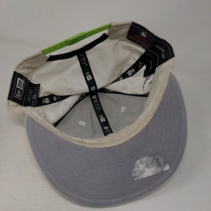 Florida Marlins Snapback Hat White Green New Era 9Fifty Size M/L Embroidered MLB