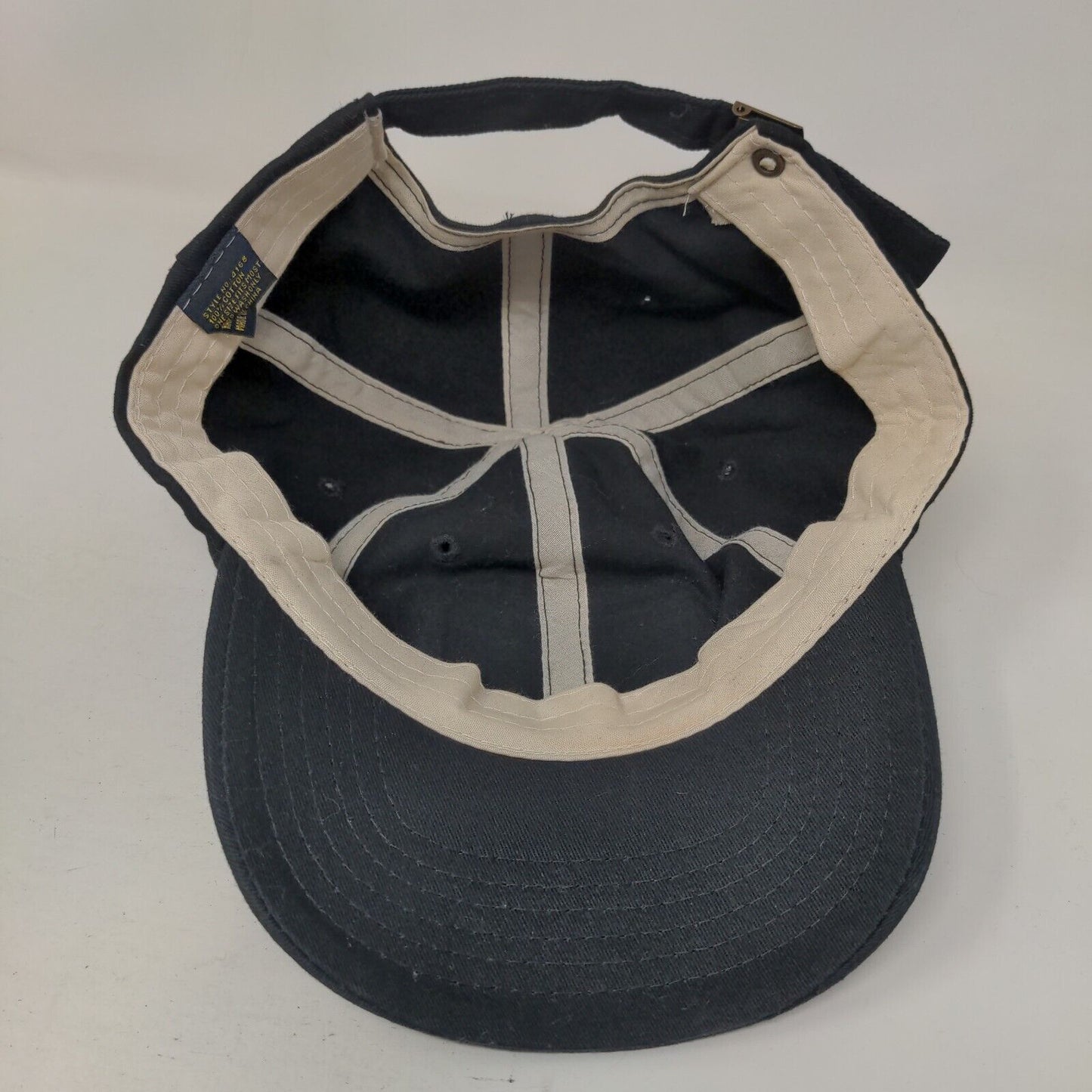 VIVAZEN Patch Slideback Hat Black OSFM Adjustable Vent Holes 6 Panel