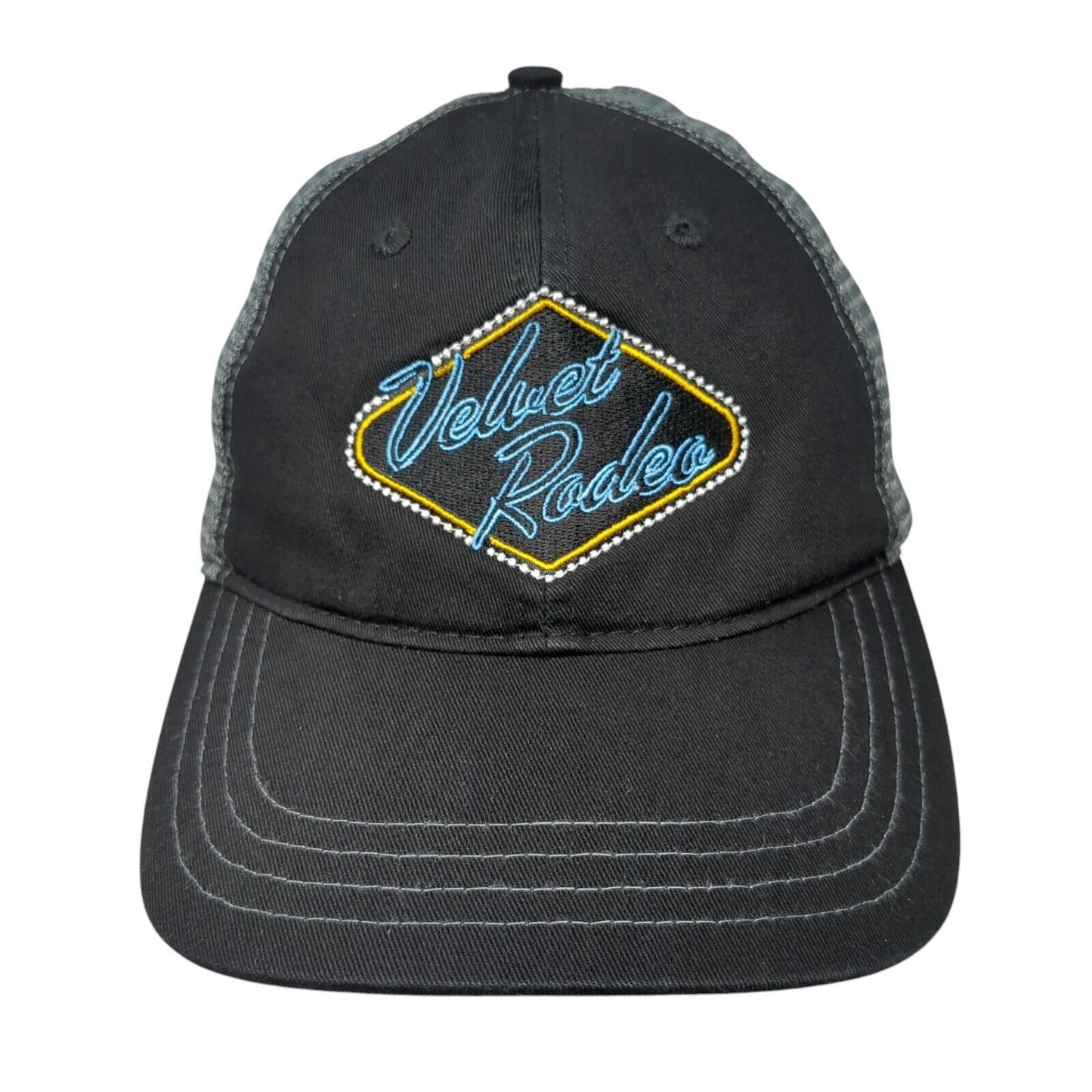 Velvet Rodeo Mesh Back Trucker Hat Black One Size Miranda Lambert